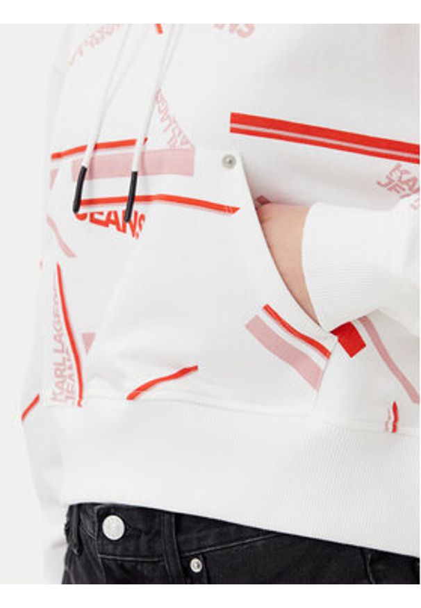 Karl Lagerfeld Jeans Bluza A2W20020 Kolorowy Relaxed Fit. Materiał: bawełna. Wzór: kolorowy