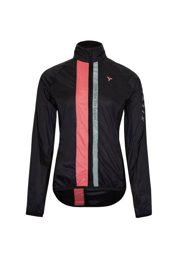 Damska kurtka wodoodporna Silvini Gela. Kolor: różowy, czarny, wielokolorowy, pomarańczowy. Materiał: softshell. Długość: długie. Sport: kolarstwo, turystyka piesza
