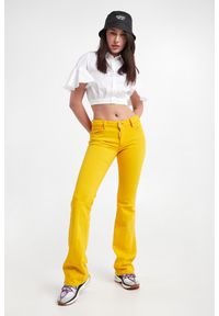 Koszula damska DSQUARED2. Materiał: jeans, bawełna. Długość rękawa: krótki rękaw. Styl: klasyczny
