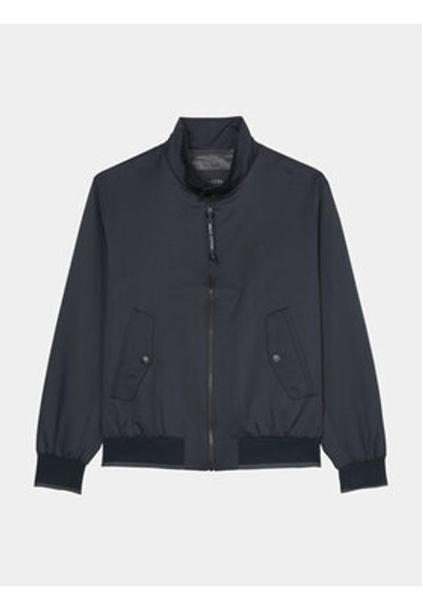 Marc O'Polo Kurtka bomber 421 0249 70036 Granatowy Regular Fit. Typ kołnierza: polo. Kolor: niebieski. Materiał: syntetyk