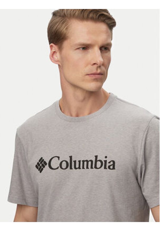 columbia - Columbia T-Shirt Basic Logo™ 2155001 Szary jasny Regular Fit. Kolor: szary. Materiał: bawełna