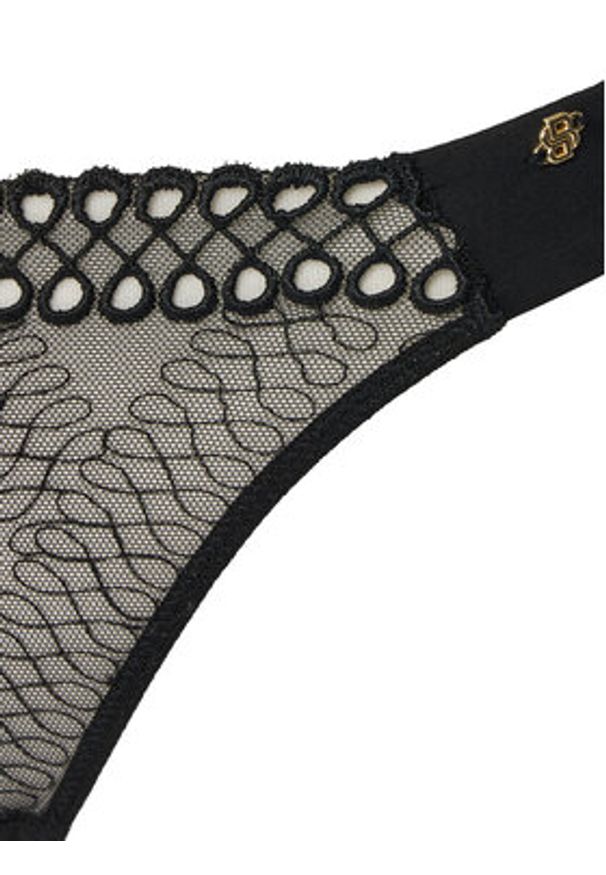 BOSS Stringi Eyelet 50540420 Czarny. Kolor: czarny. Materiał: syntetyk