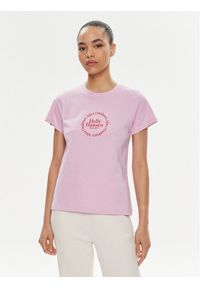 Helly Hansen T-Shirt W Core Graphic T-Shirt 54080 Różowy Regular Fit. Kolor: różowy. Materiał: bawełna #1