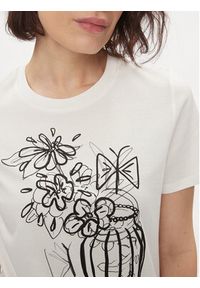 Weekend Max Mara T-Shirt Nervi 2415971051 Biały Regular Fit. Kolor: biały. Materiał: bawełna #4