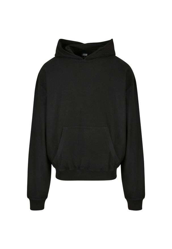 Bluza z kapturem Urban Classics Rib Terry Boxy. Typ kołnierza: kaptur. Kolor: czarny