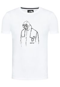The North Face T-Shirt Kk Ah Tee Biały Regular Fit. Kolor: biały. Materiał: syntetyk, bawełna