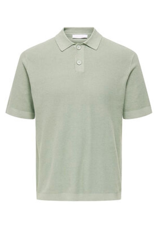 Only & Sons Polo Tony 22033571 Zielony Regular Fit. Typ kołnierza: polo. Kolor: zielony. Materiał: bawełna