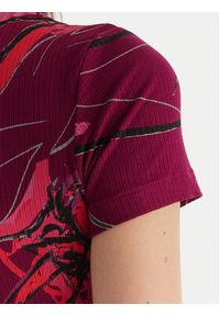 Desigual T-Shirt Lala 25WWTK16 Bordowy Regular Fit. Kolor: czerwony. Materiał: wiskoza #2