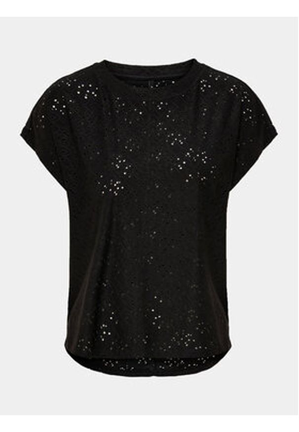 only - ONLY Bluzka Smilla 15231005 Czarny Regular Fit. Kolor: czarny. Materiał: syntetyk