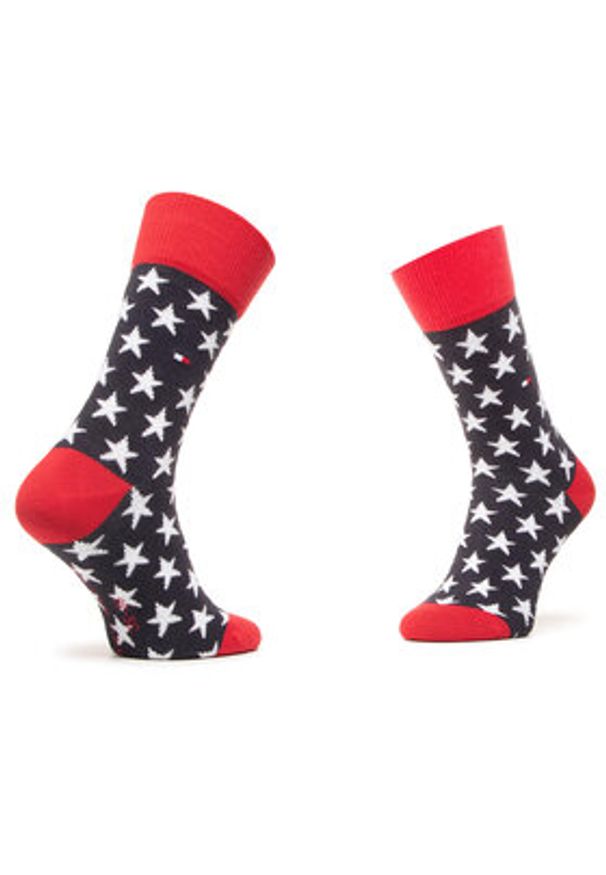 TOMMY HILFIGER - Tommy Hilfiger Skarpety długie 100000816 Kolorowy. Materiał: materiał. Wzór: kolorowy