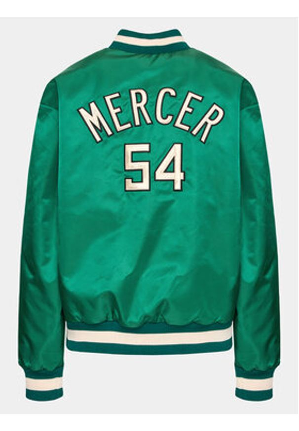 Mercer Amsterdam Kurtka bomber Unisex The Re-Varsity MEAP231010 Zielony Relaxed Fit. Kolor: zielony. Materiał: syntetyk