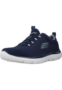 skechers - Buty Mężczyzna Skechers Summits granatowy. Kolor: niebieski. Materiał: tkanina
