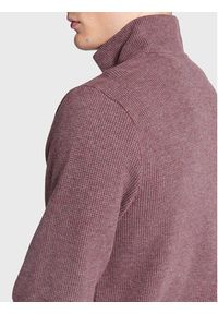 Pierre Cardin Sweter 40112/000/4006 Bordowy Regular Fit. Kolor: czerwony. Materiał: bawełna