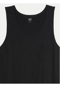 GAP - Gap Tank top 545873-00 Czarny Regular Fit. Kolor: czarny. Materiał: bawełna