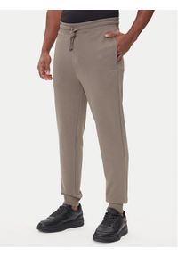 Hugo - HUGO Spodnie dresowe Dayote232 50489617 Beżowy Regular Fit. Kolor: beżowy. Materiał: bawełna #1