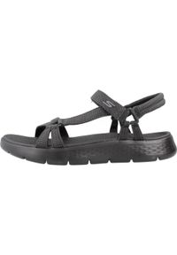 skechers - Sandały Skechers Model Go Walk Flex Sandal Kolor Czarny. Kolor: czarny. Materiał: tkanina. Sezon: lato