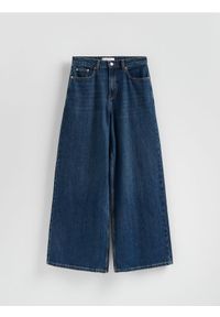 Reserved - Jeansy balloon - granatowy. Kolor: niebieski #1