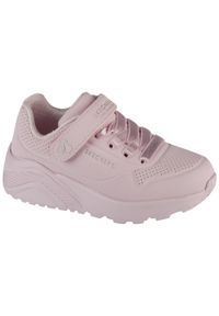 skechers - Buty sportowe Sneakersy dziewczęce, Uno Lite. Kolor: różowy. Sport: turystyka piesza