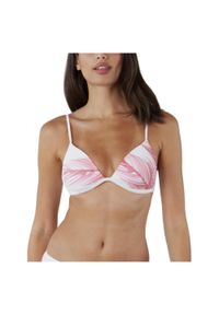 Damski stanik bikini Barts Tasman Fixed Triangle. Kolor: biały, wielokolorowy, różowy