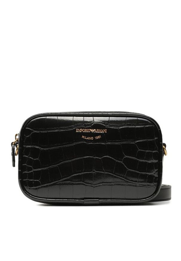 Emporio Armani Torebka Y3H276 YFX2D 80001 Czarny. Kolor: czarny. Materiał: skórzane