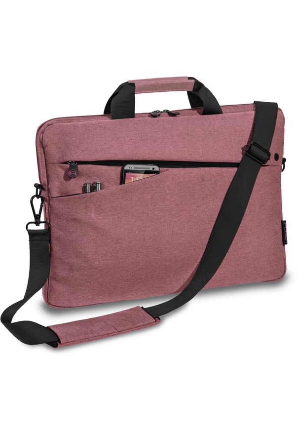 Torba Pedea PEDEA Notebooktasche "Fashion" bis 15,6" (39,6cm) rosa/schwarz