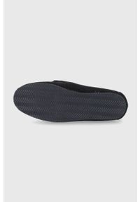 Polo Ralph Lauren Kapcie kolor czarny. Nosek buta: okrągły. Kolor: czarny. Materiał: guma. Wzór: aplikacja