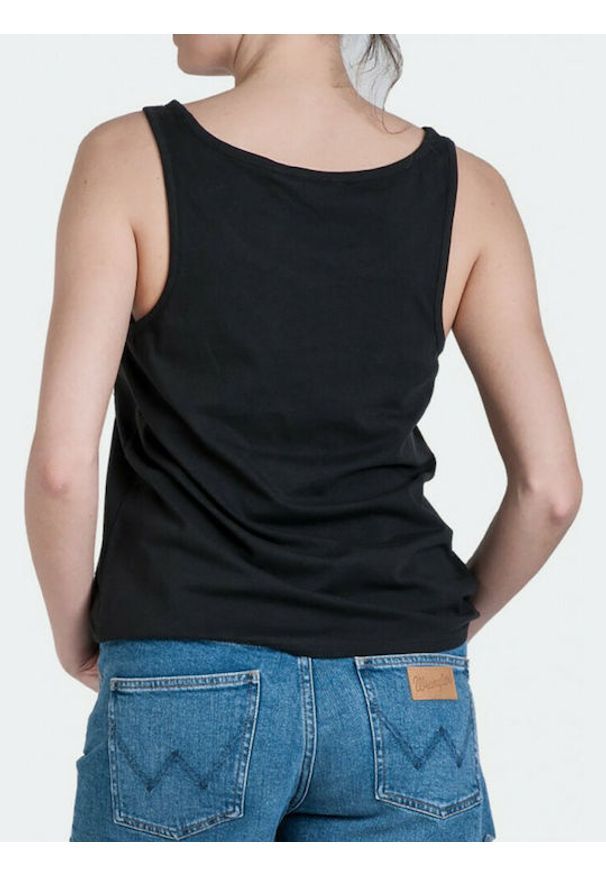 Wrangler - WRANGLER TANK TOP DAMSKI TOP FADED BLACK W708EVXV6 112130908