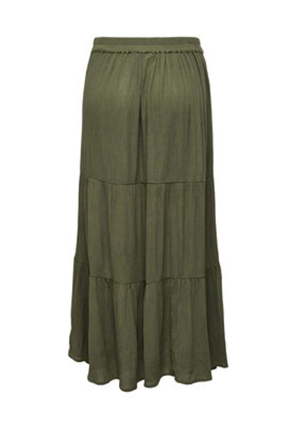 only - ONLY Spódnica maxi Mikka 15324808 Zielony Regular Fit. Kolor: zielony. Materiał: wiskoza