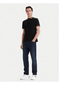 Versace Jeans Couture Polo 80GAGT12 CJ01T Czarny Slim Fit. Typ kołnierza: polo. Kolor: czarny. Materiał: bawełna #5