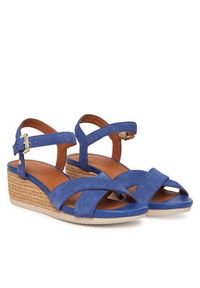 Geox Espadryle D Ischia Corda D55HHB 00020 C4028 Niebieski. Kolor: niebieski. Materiał: skóra, zamsz #3