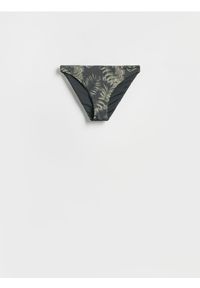 Reserved - Dół od bikini - ciemnozielony. Stan: obniżony. Kolor: zielony. Materiał: materiał