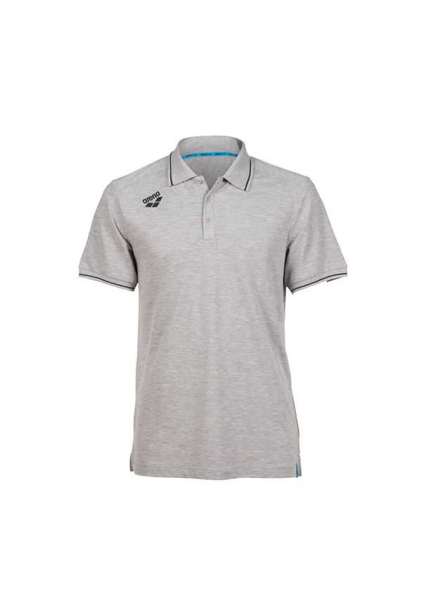 Koszulka polo Arena Team Polo shirt Solid Cotton. Typ kołnierza: polo. Kolor: szary. Materiał: bawełna. Wzór: gładki
