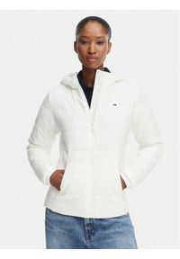 Tommy Jeans Kurtka przejściowa DW0DW20959 Biały Slim Fit. Kolor: biały. Materiał: syntetyk #1