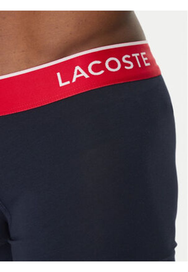 Lacoste Komplet 3 par bokserek 5H1297 Granatowy. Kolor: niebieski. Materiał: bawełna