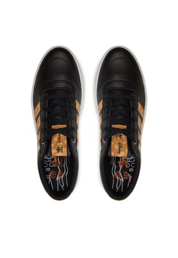 Adidas - adidas Sneakersy Disney Bryony W GV7905 Czarny. Kolor: czarny. Materiał: skóra. Wzór: motyw z bajki