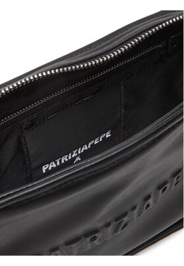 Patrizia Pepe Torebka 2B0127/L113 Czarny. Kolor: czarny. Materiał: skórzane