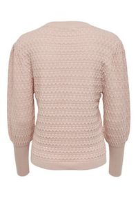 only - ONLY Sweter 15264797 Różowy Regular Fit. Kolor: różowy. Materiał: wiskoza #2