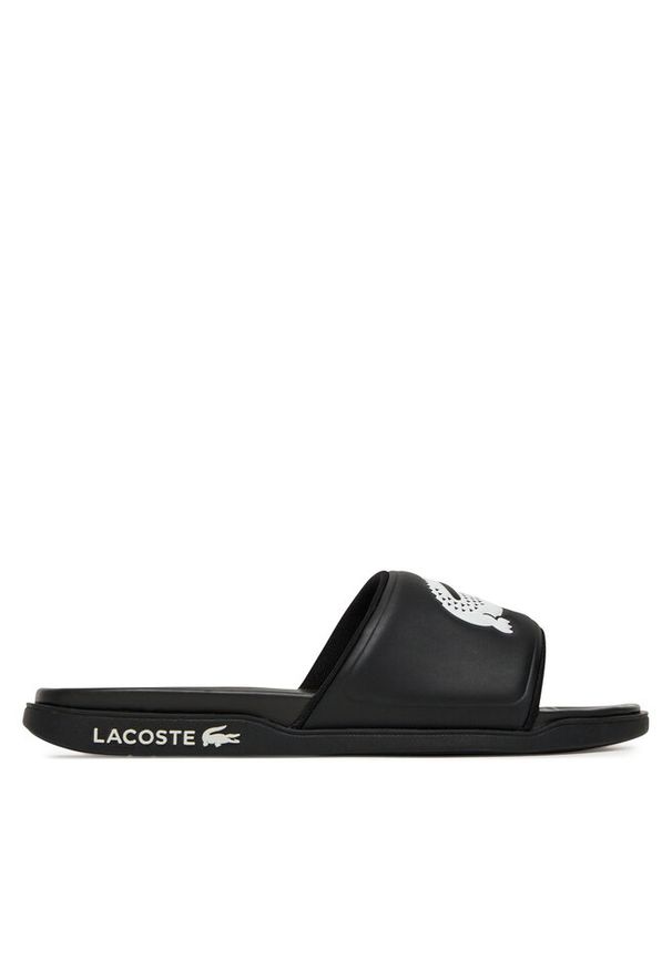 Klapki Lacoste. Kolor: czarny