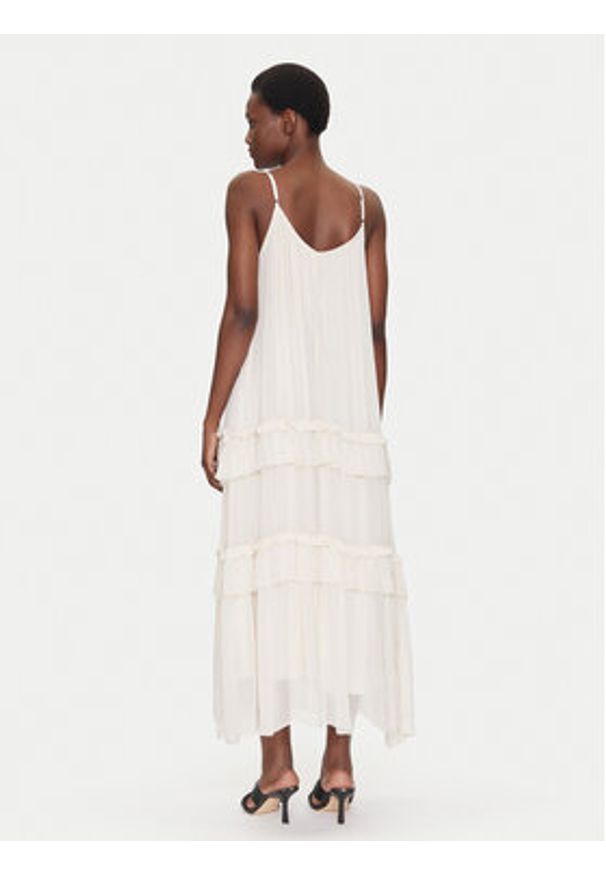 Dixie Sukienka letnia A207W018A Beżowy Regular Fit. Kolor: beżowy. Materiał: jedwab, wiskoza. Sezon: lato