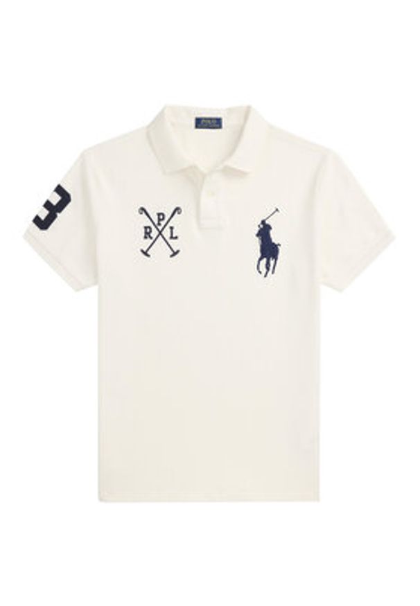 Polo Ralph Lauren Polo 710978082002 Biały Custom Slim Fit. Typ kołnierza: polo. Kolor: biały. Materiał: bawełna