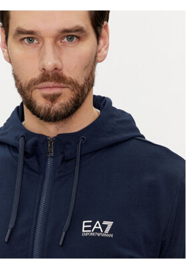 EA7 Emporio Armani Bluza 8NPM13 PJ05Z 1554 Granatowy Regular Fit. Kolor: niebieski. Materiał: bawełna