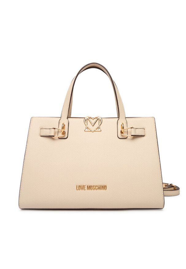 Love Moschino - LOVE MOSCHINO Torebka JC4126PP1OLM0110 Écru. Materiał: skórzane