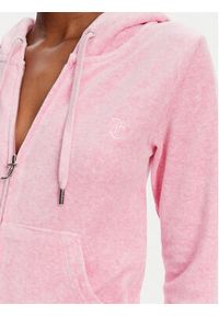 Juicy Couture Bluza Robertson JCAP176 Różowy Slim Fit. Kolor: różowy. Materiał: syntetyk #5