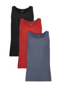 Calvin Klein Underwear Komplet 3 tank topów LV00NB4036 Kolorowy Slim Fit. Materiał: bawełna. Wzór: kolorowy