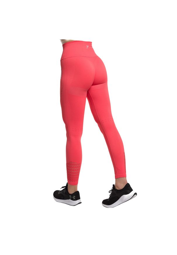 GYM SHARK - Legginsy treningowe damskie Gymshark Energy Seamless. Kolor: różowy