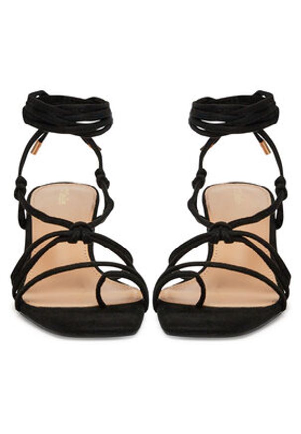 DeeZee Sandały 5661-1 Czarny. Kolor: czarny. Materiał: materiał