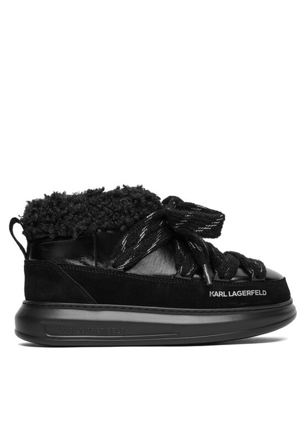 Karl Lagerfeld - KARL LAGERFELD Śniegowce Kapri Kosi KL44525 Czarny. Kolor: czarny. Materiał: materiał
