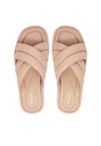 Clarks Klapki Alda Glide 26181185 Różowy. Kolor: różowy. Materiał: skóra #5