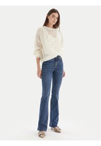 Liu Jo Sweter MF5430 MS039 Écru Relaxed Fit. Materiał: bawełna