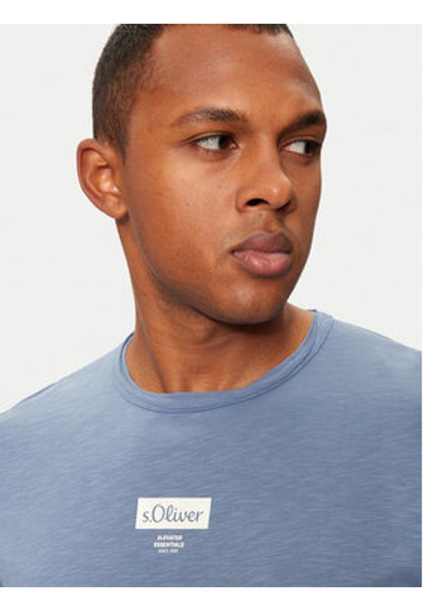 s.Oliver T-Shirt 2150054 Niebieski Regular Fit. Kolor: niebieski. Materiał: bawełna